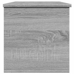 Berkfield Home Storage Box Grey Sonoma 102x35x35 cm Engineered Wood - Size: 102 x 35 x 35 cm - thumbnail 5