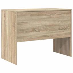 Berkfield Home Writing Desk Sonoma oak MDF with Sonoma oak veneer 100 x 50 x 76 cm in Tan - thumbnail 7