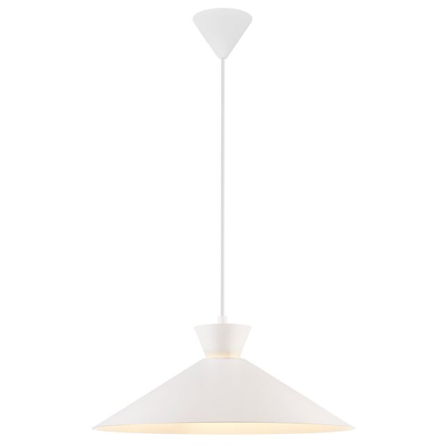 Nordlux Modern Indoor Pendant Light White Metal E27 Retro - Mains Powered, IP20 - image 1