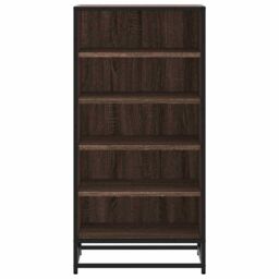 Berkfield Home Shoe Rack Brown Oak 48x38x97.5 cm Engineered Wood - thumbnail 4