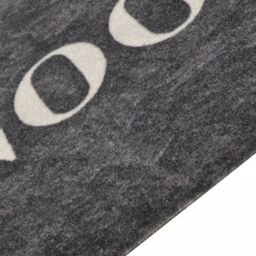 Berkfield Home Kitchen Rug Washable Cooking Black 45x150 cm Velvet - thumbnail 3