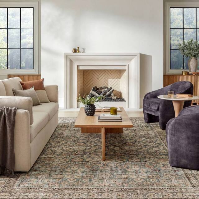 Livabliss Galey Alix Collins Avenue III Vintage Green Brown Traditional Fringe Living Rug - Size: 200 cm x 275 cm - image 1