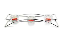 Silver Editions Silverplated Triple Tealight Holder in Silver