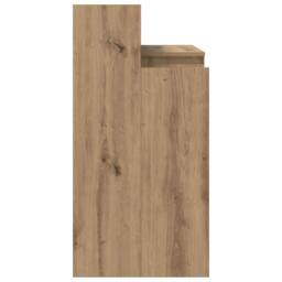 Berkfield Home Modern Desk with Desk Lamps with Shelf with Storage Artisan oak E in Brown - thumbnail 9