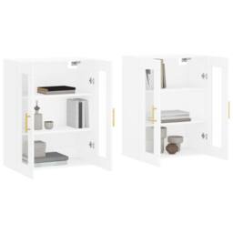 Berkfield Home Wall Mounted Cabinets 2 pcs White Engineered Wood