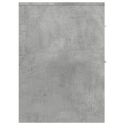 Berkfield Home Narrow Bathroom Cupboard with Wheels Concrete Grey Engineered Wood - thumbnail 5