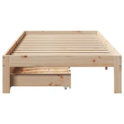 Berkfield Home Bed Frame with Drawers without Mattress 90x200 cm in Brown - thumbnail 4