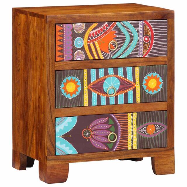 Berkfield Home Sideboard Multicolour 50x35x60 Solid Wood Acacia - image 1