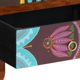 Berkfield Home Sideboard Multicolour 50x35x60 Solid Wood Acacia - thumbnail 9