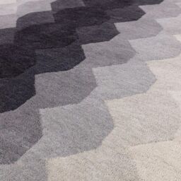 The Rug Shop UK Charcoal Handmade Wool Modern Abstract Easy To Clean Area Rug - Size: 160 cm x 230 cm - thumbnail 3