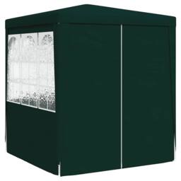 Berkfield Home Professional Party Tent with Side Walls 2x2 m Green 90 g/m? - thumbnail 1