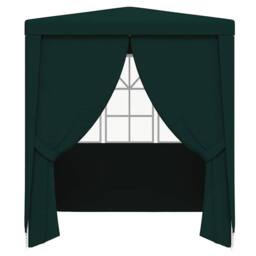 Berkfield Home Professional Party Tent with Side Walls 2x2 m Green 90 g/m? - thumbnail 4