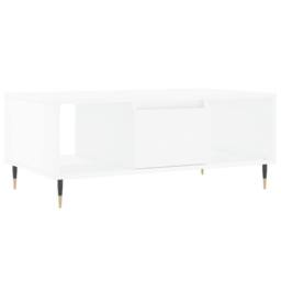 Berkfield Home Modern Coffee Table White 90x50x36.5 cm Engineered Wood - thumbnail 3