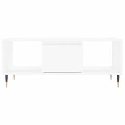 Berkfield Home Modern Coffee Table White 90x50x36.5 cm Engineered Wood - thumbnail 5