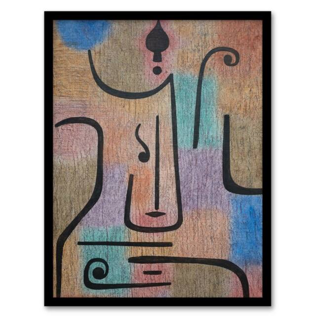 Artery8 Paul Klee Framed Wall Art Print Erzengel Archangel Abstract Painting - Size: A3 - image 1
