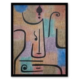 Artery8 Paul Klee Framed Wall Art Print Erzengel Archangel Abstract Painting - Size: A3 - thumbnail 1