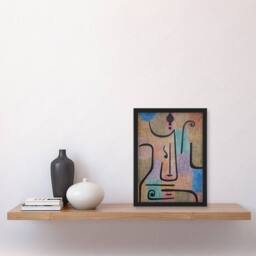 Artery8 Paul Klee Framed Wall Art Print Erzengel Archangel Abstract Painting - Size: A3 - thumbnail 2