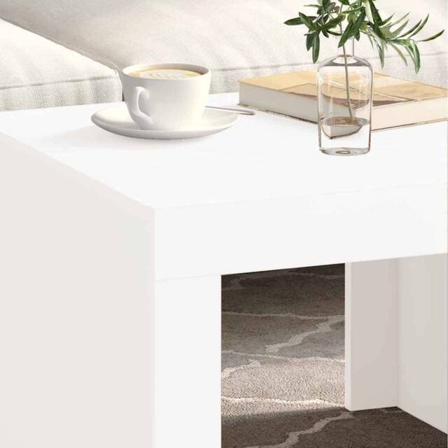 Berkfield Home Durable Coffee Table White 50x50x35 cm Engineered Wood - Size: 50 x 50 x 35 cm - image 1