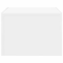 Berkfield Home Durable Coffee Table White 50x50x35 cm Engineered Wood - Size: 50 x 50 x 35 cm - thumbnail 6