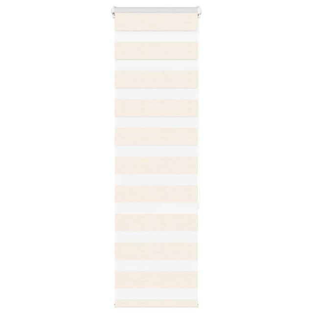 Berkfield Home Zebra Blind Marble Beige 45x150 cm Fabric Width 40.9 cm Polyester - image 1