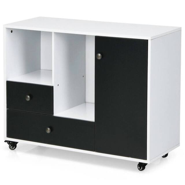 Havendro 2-Drawer Mobile File Cabinet Rolling Printer Stand with Storage - image 1