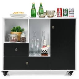 Havendro 2-Drawer Mobile File Cabinet Rolling Printer Stand with Storage - thumbnail 4