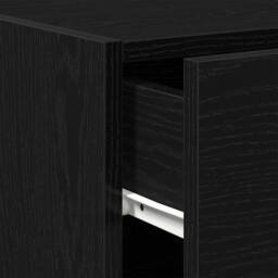 Berkfield Home Sideboard Black Oak 30x42, 5x93 cm Engineered Wood - thumbnail 9