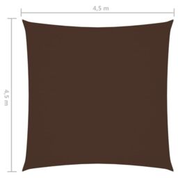 Berkfield Home Sunshade Sail Oxford Fabric Square 4.5x4.5 m Brown - thumbnail 6
