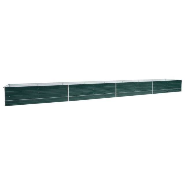 Berkfield Home Garden Raised Bed Galvanised Steel 600x80x45 cm Green - Size: 600 x 80 x 45 cm - image 1