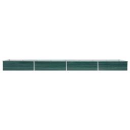 Berkfield Home Garden Raised Bed Galvanised Steel 600x80x45 cm Green - Size: 600 x 80 x 45 cm - thumbnail 3