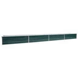 Berkfield Home Garden Raised Bed Galvanised Steel 600x80x45 cm Green - Size: 600 x 80 x 45 cm - thumbnail 1