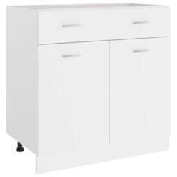 Berkfield Home Durable Drawer Bottom Cabinet White 80x46x81.5 cm Engineered Wood - thumbnail 2