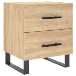 Berkfield Home Bedside Cabinets 2 pcs Sonoma Oak 40x35x47.5 cm Engineered Wood in Brown - thumbnail 5