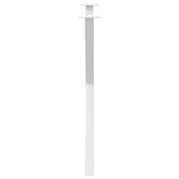 Berkfield Home Dining Table Legs X-Shaped 2 pcs White 80x(72-73) cm Steel - thumbnail 6