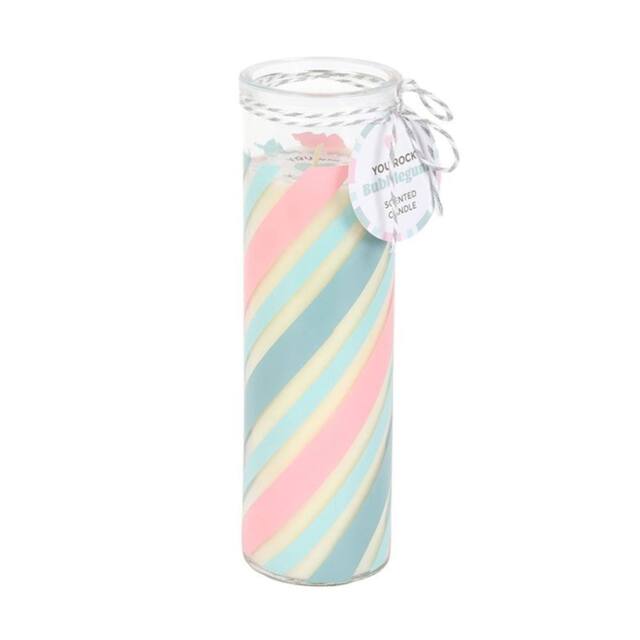 Something Different Bubblegum Candy Stripe Tube Candle - image 1