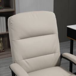 STILVORA Office Chair with Adjustable Height & Swivel Wheels in Light Grey - thumbnail 8
