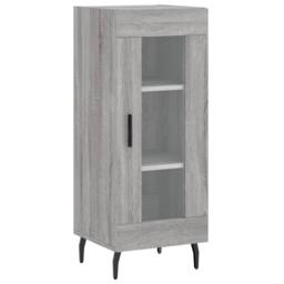 Berkfield Home Highboard Grey Sonoma 34.5x34x180 cm Engineered Wood - thumbnail 5