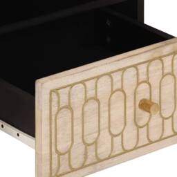 Berkfield Home Coffee Table 80x54x40 cm Solid Wood Mango in Light Tan - Size: 80 x 54 x 40 cm - thumbnail 7