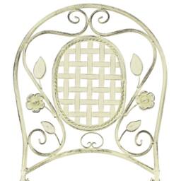 Wyld and Coco Garden Set 2 French Retro Green Iron Foldable Outdoor Chairs - thumbnail 9