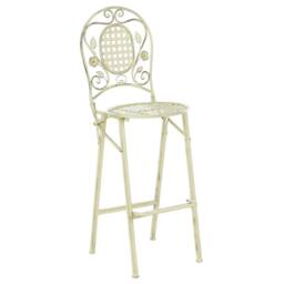 Wyld and Coco Garden Set 2 French Retro Green Iron Foldable Outdoor Chairs - thumbnail 4