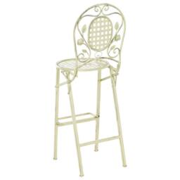 Wyld and Coco Garden Set 2 French Retro Green Iron Foldable Outdoor Chairs - thumbnail 6