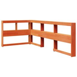 Berkfield Home Bookcase Bed without Mattress Wax Brown 90x190 cm Solid Wood Pine - thumbnail 6