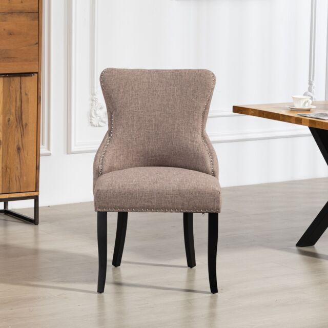 Artemis Home Rodello Fabric Dining Chairs - Set of 2 in Dark Brown - Size: 2 Pack - image 1