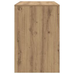 Berkfield Home Writing Desk Artisan oak Chipboard Medium Sleek Writing Desk in Brown - thumbnail 5