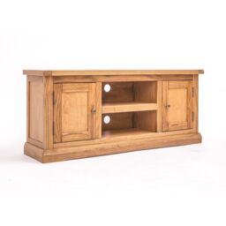 Cabinet Bits Salerno Light Wood 2 Door TV Cabinet Brass Knob in Natural - thumbnail 2