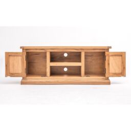 Cabinet Bits Salerno Light Wood 2 Door TV Cabinet Brass Knob in Natural - thumbnail 4