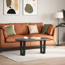 Berkfield Home Modern Dining Table Legs V-Shape 2 pcs Black 38x(42-43.3) cm Steel - thumbnail 3