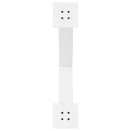 Berkfield Home Dining Table Legs X-Shaped 3 pcs White 70x(72-73) cm Steel - thumbnail 7