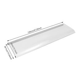 EONLION 120*38.7cm Door Canopy Awning Shelter in Clear - Size: 100 cm - thumbnail 2