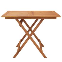 Berkfield Home Folding Garden Table 90x90x75 cm Solid Wood Acacia in Brown - Size: 90 x 90 x 75 cm - thumbnail 3